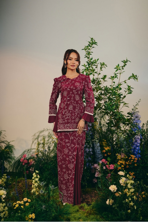 DEEPIKAA - WINE BURGUNDY